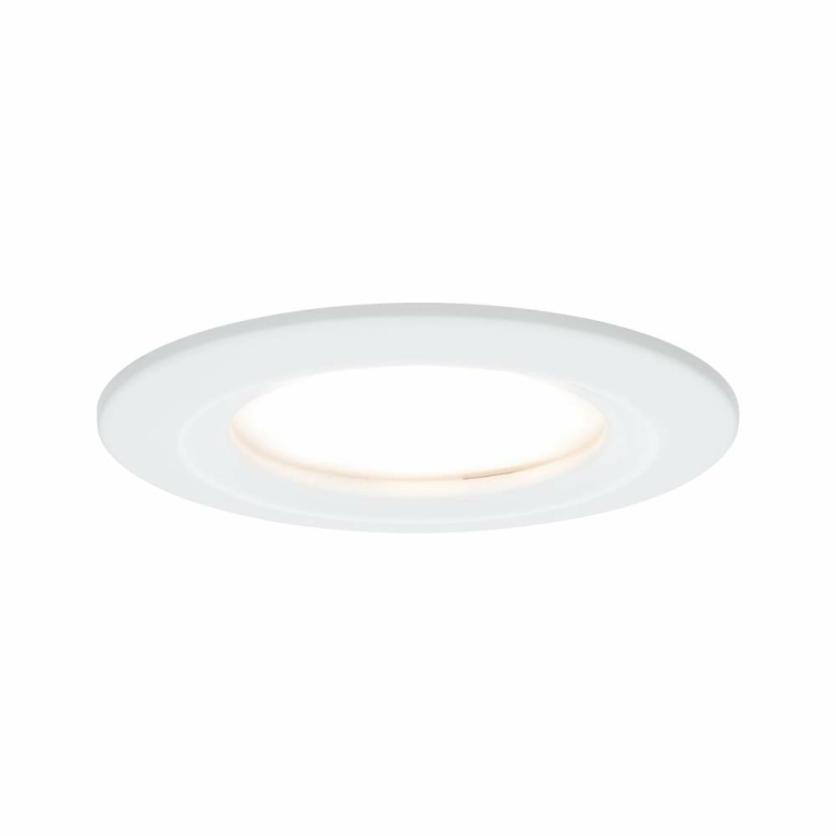 Paulmann LED Einbauleuchte Nova Coin Basisset 3er Set rund 6W IP44 Weiß (matt) dimmbar 3-step-dim 2700K 230V