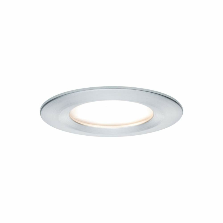 Paulmann LED Bad-Einbauleuchte Nova Coin Basisset 3er Set rund 6W IP44 Alu gedreht dimmbar 3-step-dim 2700K 230V