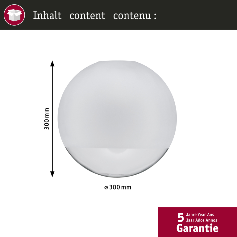 Paulmann URail 2Easy Glasschirm Alari Satiniert/Klar