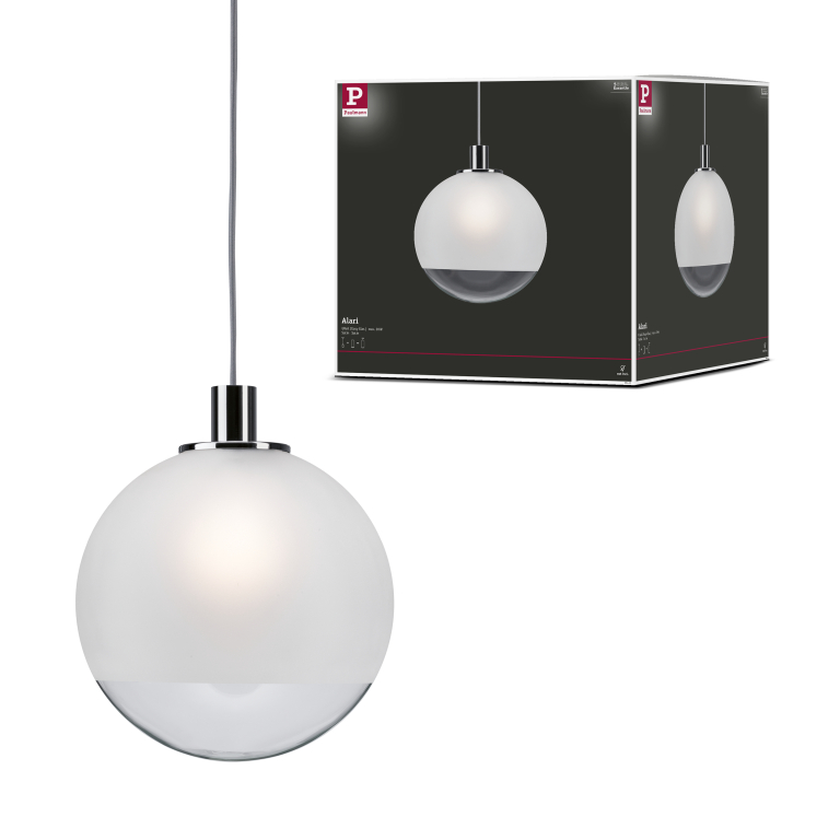 Paulmann URail 2Easy Glasschirm Alari Satiniert/Klar