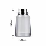URail LED Schienenspot Safira aus Acryl 5,2W 350lm 2700K dimmbar chrom matt satin (LED fest verbaut)