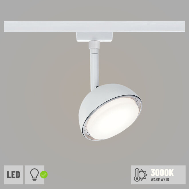 famlights LED Aufbauspot Ben aus Metall in Weiß | Lampen1a