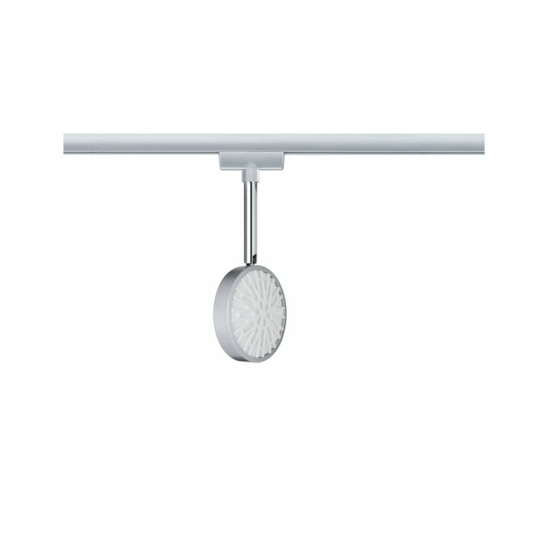 Paulmann URail LED Schienenspot Discus 5,3W 375lm 2700K dimmbar chrom matt (LED fest verbaut)