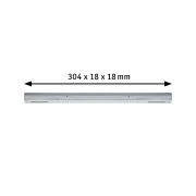 URail Mittel-Einspeisung Chrom matt 3/4/5-adrig max. 1000W