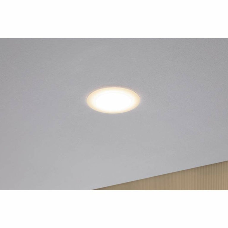 Paulmann Premium LED Einbauleuchte Suon rund IP44 Dim-to-Warm Satin/Weiß 5W 450lm 230V