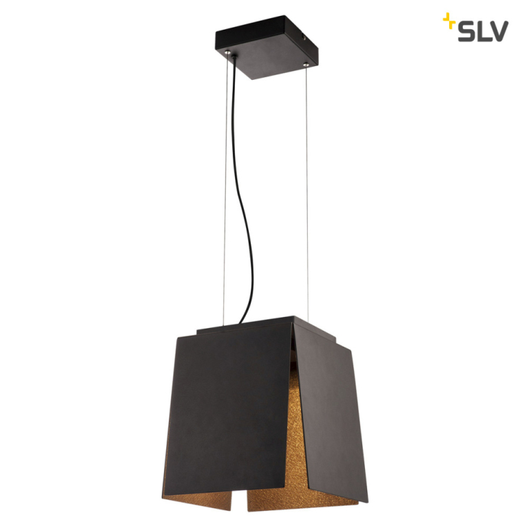 SLV AVENTO 30 PD, LED Indoor Pendelleuchte, schwarz/gold, 3000K