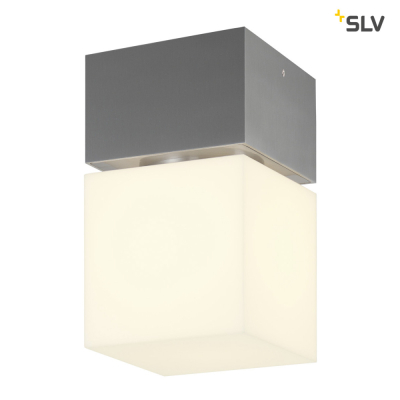 SLV SQUARE C LED, LED Outdoor Deckenaufbauleuchte, IP44, Edelstahl 316, 3000K