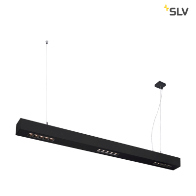 SLV Q-LINE PD, LED Indoor Pendelleuchte, 1m, BAP, schwarz, 3000K