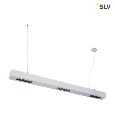 SLV Q-LINE PD, LED Indoor Pendelleuchte, 1m, BAP, silber, 3000K