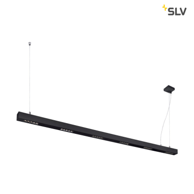 SLV Q-LINE PD, LED Indoor Pendelleuchte, 2m, BAP, schwarz, 3000K