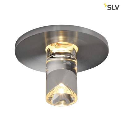 SLV LED Lightpoint Einbauleuchte, rund, alu gebürstet, 1W LED, 3000K