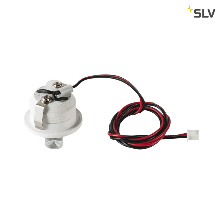 SLV LED Lightpoint Einbauleuchte, rund, mattweiss, 1W LED, 3000K