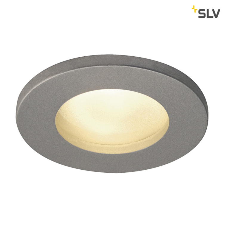 SLV DOLIX OUT QPAR51, rund, silbergrau