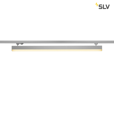 SLV SIGHT, für Hochvolt-Stromschienen 3Phasen, LED, 3000K, silbergrau, inkl. 3 Phasen-Adapter