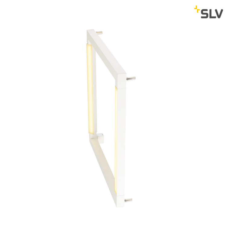 SLV OPEN GRILL LED, Double Twist Wand- und Deckenleuchte, eckig, weiss