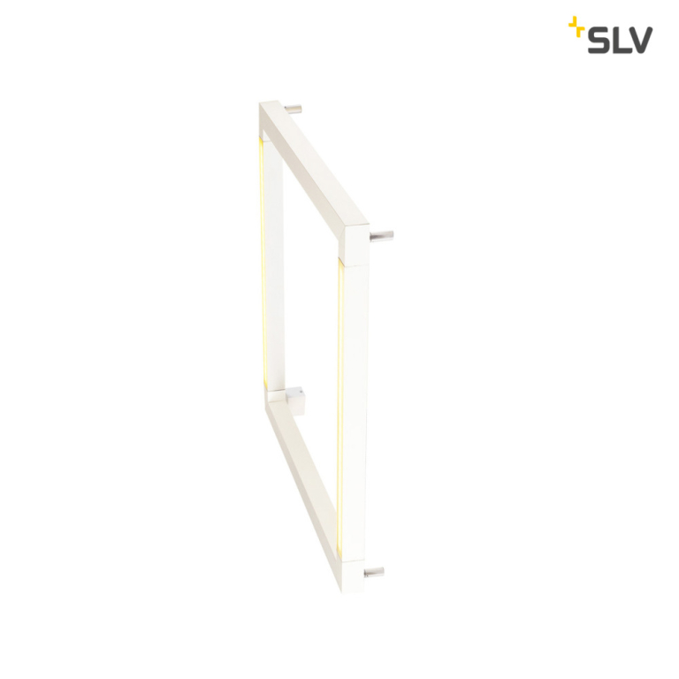 SLV OPEN GRILL LED, Double Twist Wand- und Deckenleuchte, eckig, weiss