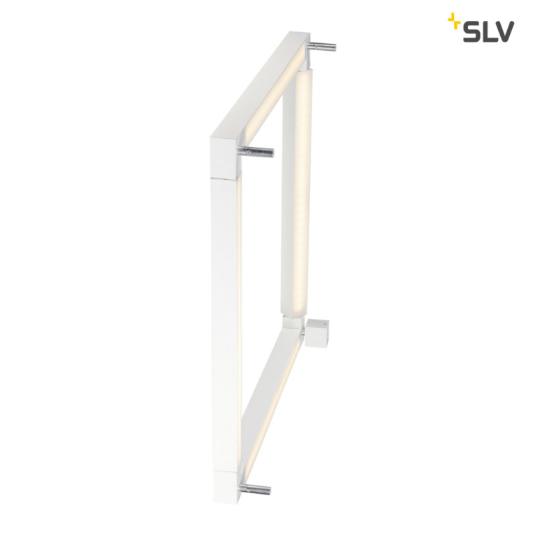 SLV OPEN GRILL LED, Double Twist Wand- und Deckenleuchte, eckig, weiss