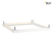 OPEN GRILL LED, Double Twist Wand- und Deckenleuchte, eckig, weiss