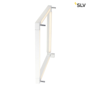 OPEN GRILL LED, Double Twist Wand- und Deckenleuchte, eckig, weiss
