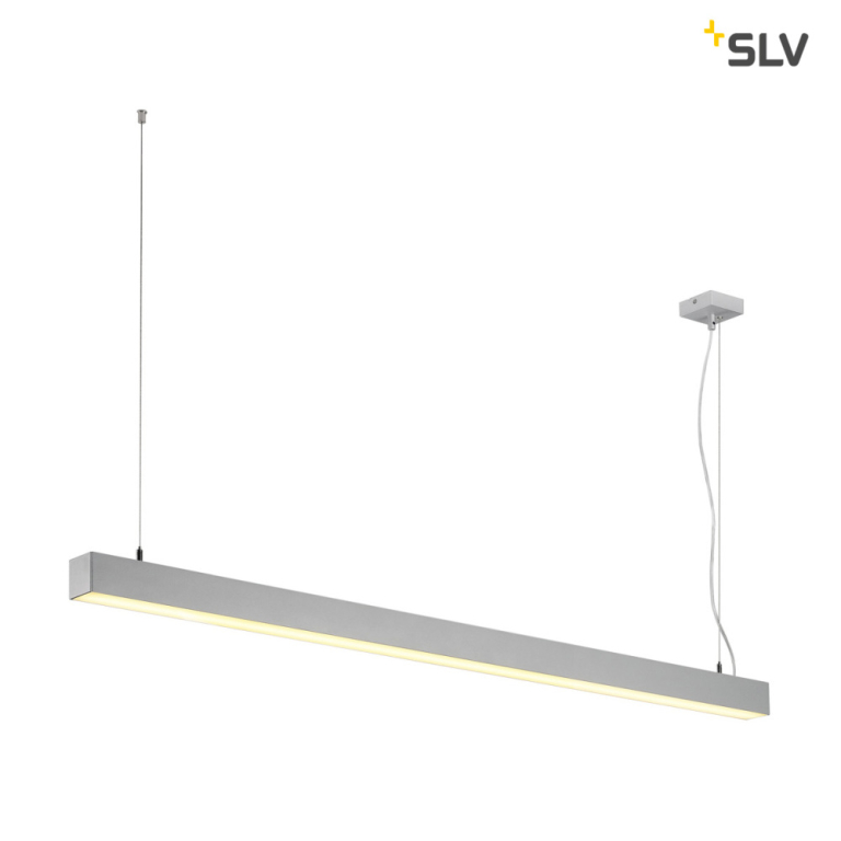 SLV Q-LINE  SINGLE LED, Pendelleuchte, 1500mm, silber