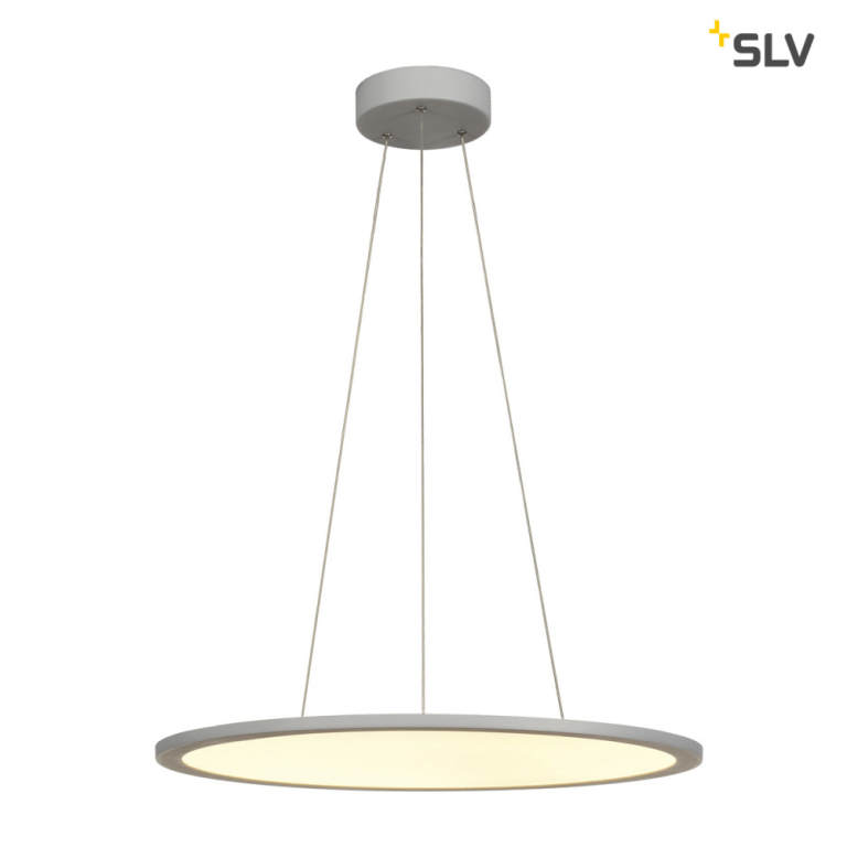 LED PANEL ROUND, Pendelleuchte , silbergrau, 360LED, 40W, dimmbar 1-10V, 3000K