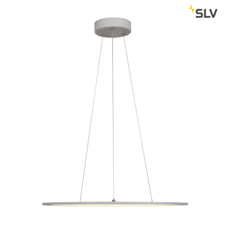 LED PANEL ROUND, Pendelleuchte , silbergrau, 360LED, 40W, dimmbar 1-10V, 3000K