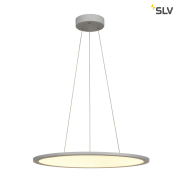 LED PANEL ROUND, Pendelleuchte , silbergrau, 360LED, 40W, dimmbar 1-10V, 3000K