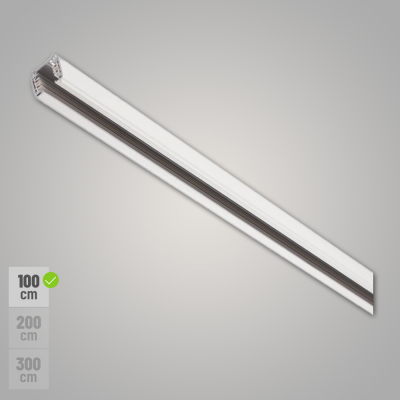 SLV S-TRACK 3-Phasen Stromschiene 1m weiß Aufbauschiene