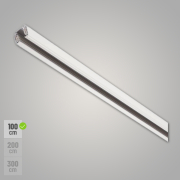 S-TRACK 3-Phasen Stromschiene 1m weiß Aufbauschiene