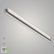 S-TRACK 3-Phasen Stromschiene 3m weiß Aufbauschiene