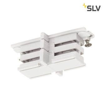 SLV Mini-Verbinder für S-TRACK 3P.-Schiene, isoliert verkehrsweiß