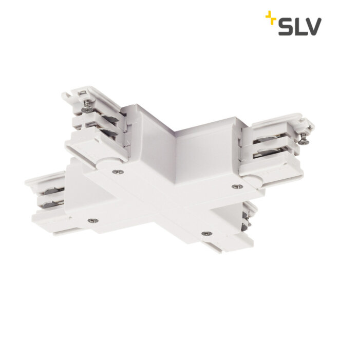SLV X-Verbinder für S-TRACK 3P.- Schiene, verkehrsweiß