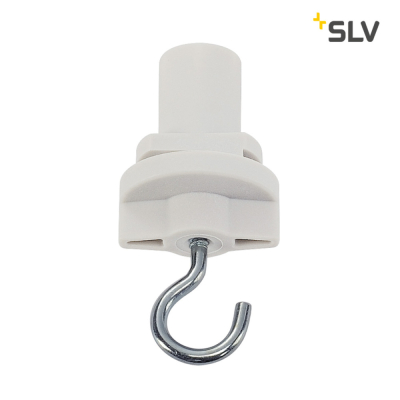 SLV 3P.-Adapter mit Haken für S-TRACK 3P.-Schiene, verkehrsweiß
