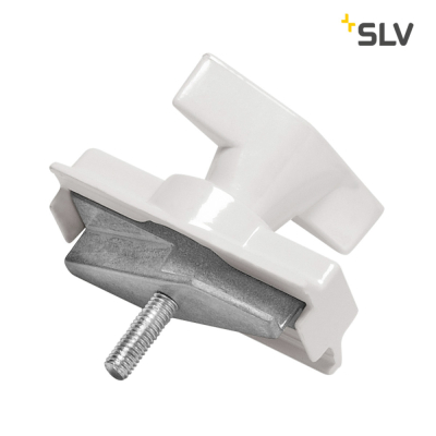 SLV Leuchtenadapter, mechanisch für S-TRACK 3P.-Schiene, verkehrsweiß