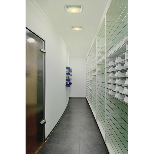 SLV GLASSA SQUARE E27 Deckenleuchte, eckig, 2xE27, max. 2x60W