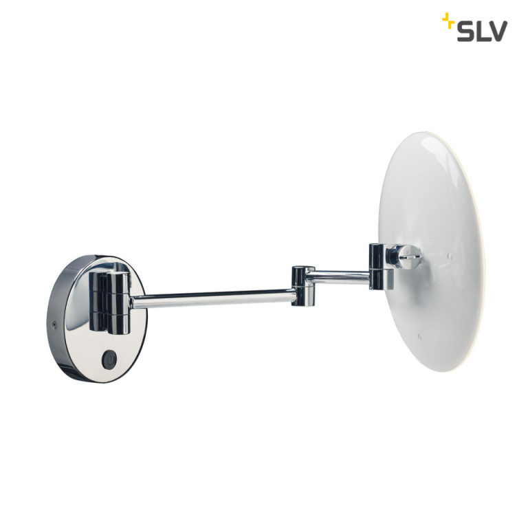 SLV MAGANDA WL LED Badspiegel Kosmetikspiegel Wandbefestigung chrom, IP44, 3000K