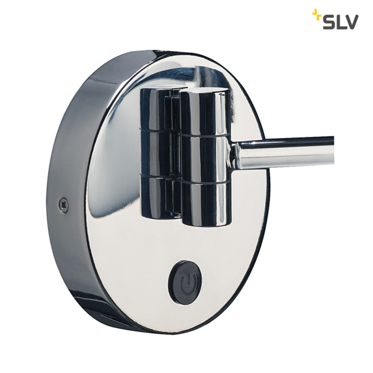 SLV MAGANDA WL LED Badspiegel Kosmetikspiegel Wandbefestigung chrom, IP44, 3000K