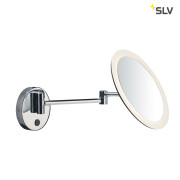 MAGANDA WL LED Badspiegel Kosmetikspiegel Wandbefestigung chrom, IP44, 3000K