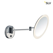 MAGANDA WL LED Badspiegel Kosmetikspiegel Wandbefestigung chrom, IP44, 3000K