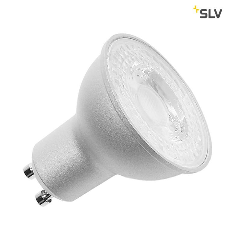 SLV LED Leuchtmittel, QPAR51, GU10, 7,2W, 36° 3000K silber