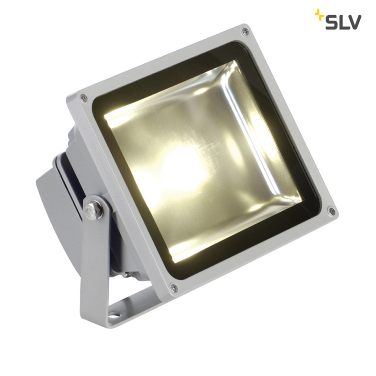 SLV LED OUTDOOR BEAM, silbergrau, 30W, warmweiss, 100°, IP65
