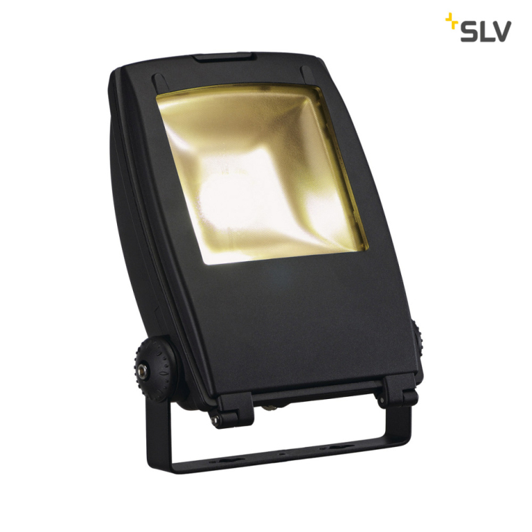 SLV LED FLOOD LIGHT, schwarz matt, 30W, warmweiss, 100°