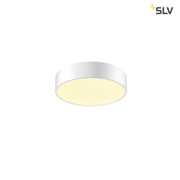 SLV MEDO 30 CW, CORONA, LED Indoor Wand- und Deckenaufbauleuchte, TRIAC, weiß, 3000/4000K
