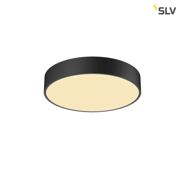 SLV MEDO 40 CW, CORONA, LED Indoor Wand- und Deckenaufbauleuchte, TRIAC, schwarz, 3000/4000K