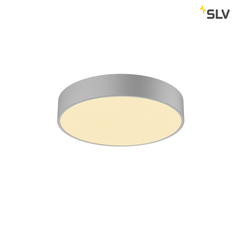 SLV MEDO 40 CW, CORONA, LED Indoor Wand- und Deckenaufbauleuchte, TRIAC, silbergrau 3000/4000K