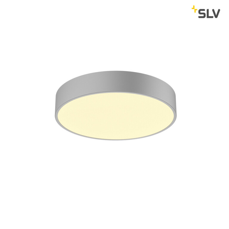 SLV MEDO 40 CW, CORONA, LED Indoor Wand- und Deckenaufbauleuchte, TRIAC, silbergrau 3000/4000K