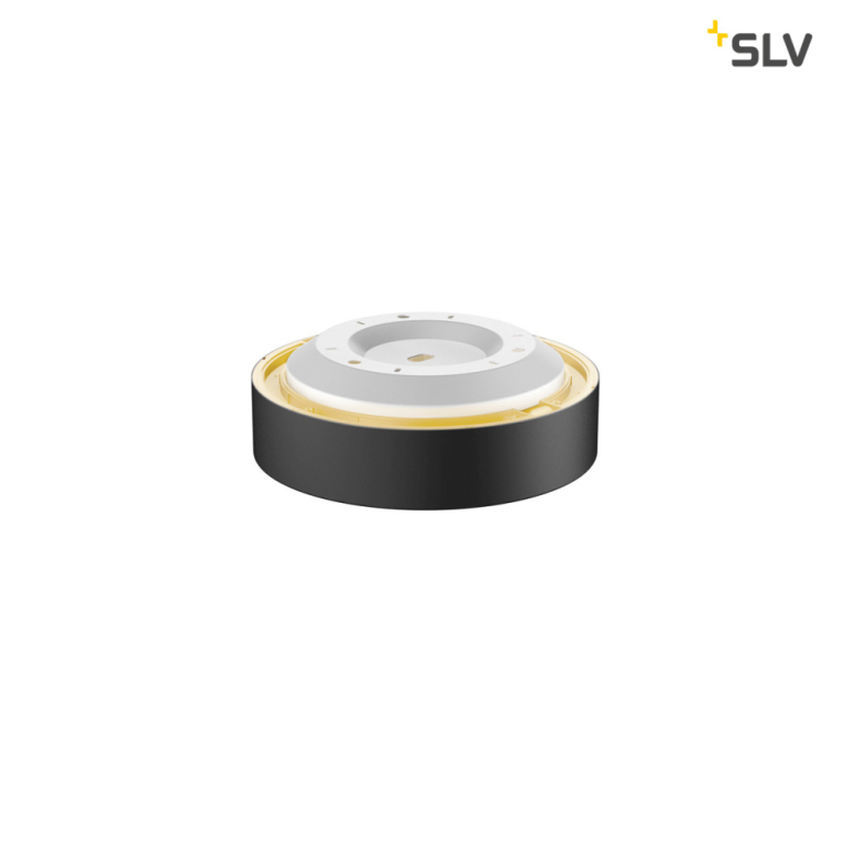 SLV MEDO 30 CW, CORONA, LED Indoor Wand- und Deckenaufbauleuchte, DALI, schwarz, 3000/4000K