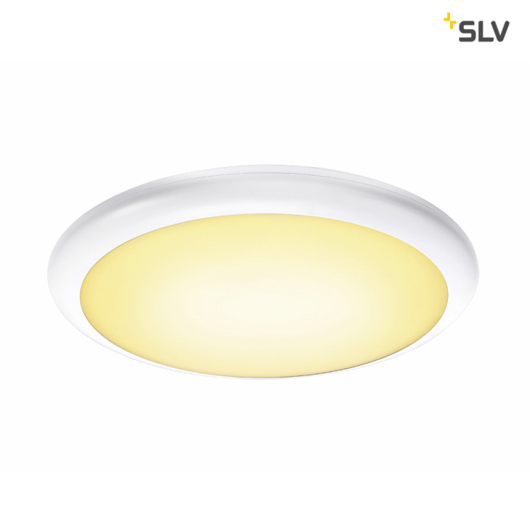 SLV RUBA 20 CW, LED Outdoor Wand- und Deckenaufbauleuchte, weiß, IP65, 3000/4000K