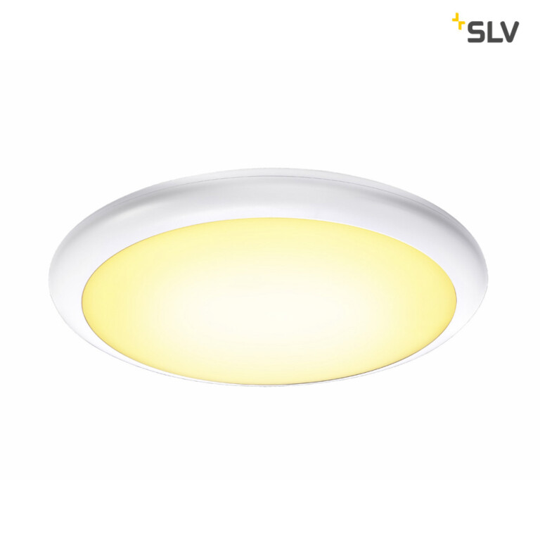 SLV RUBA 20 CW, LED Outdoor Wand- und Deckenaufbauleuchte, weiß, IP65, 3000/4000K