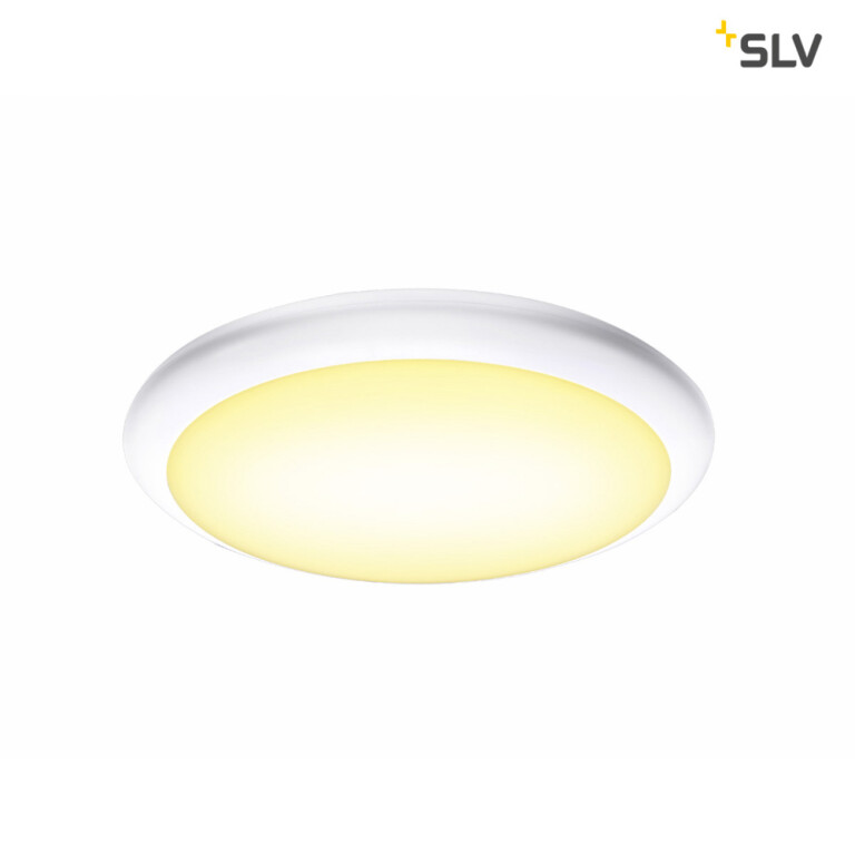 SLV RUBA 10 CW Sensor, LED Outdoor Wand- und Deckenaufbauleuchte, weiß IP65 3000/4000K